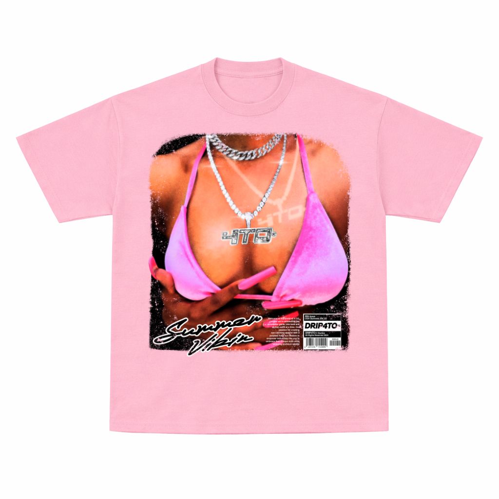 Pink Mirage 100% Cotton T-shirt