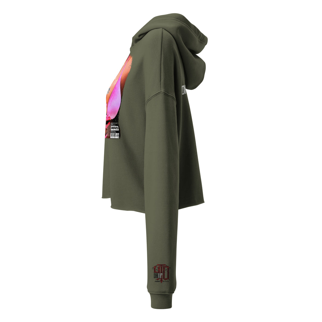 Pink Mirage Crop Hoodie